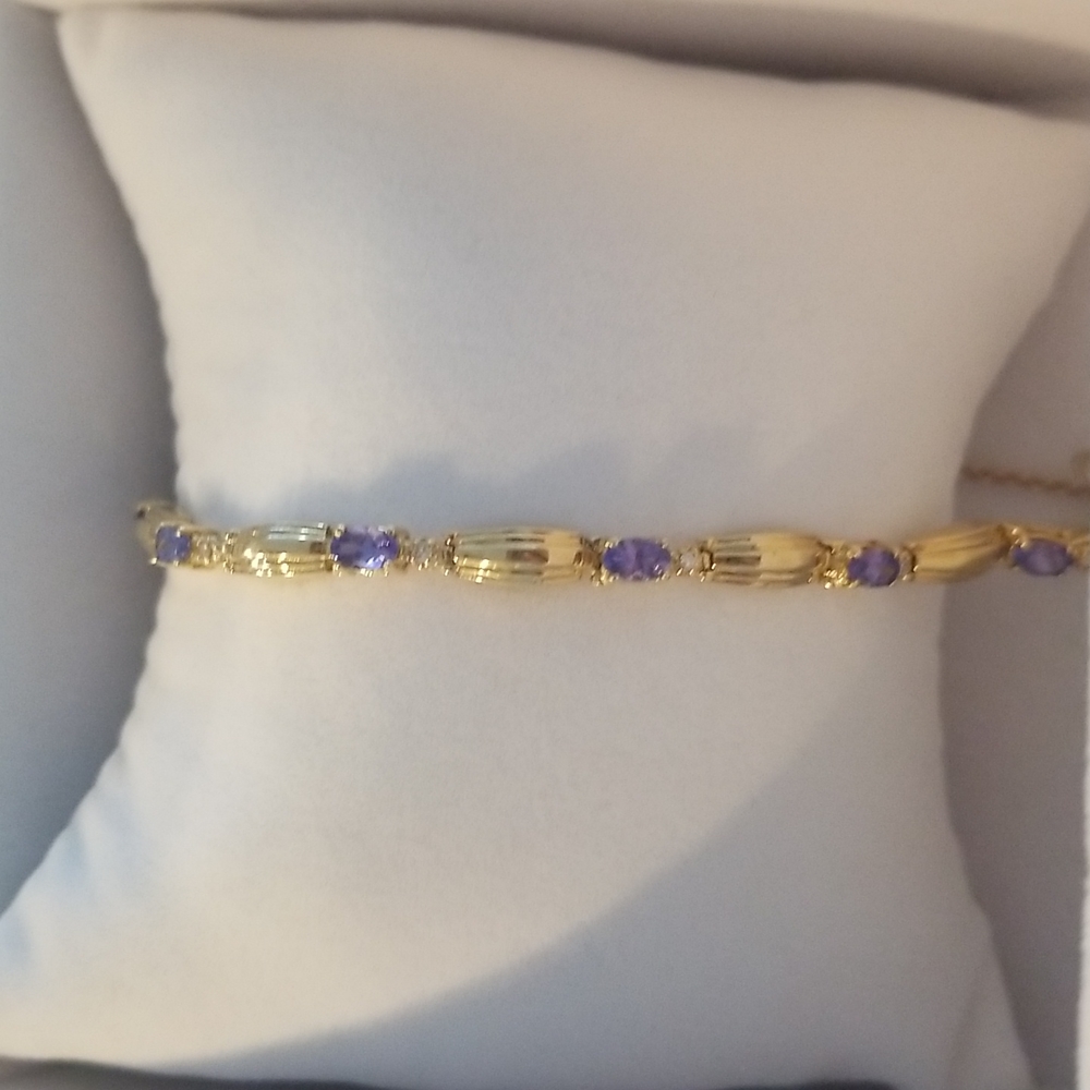 14kt Tanzanite Bracelet